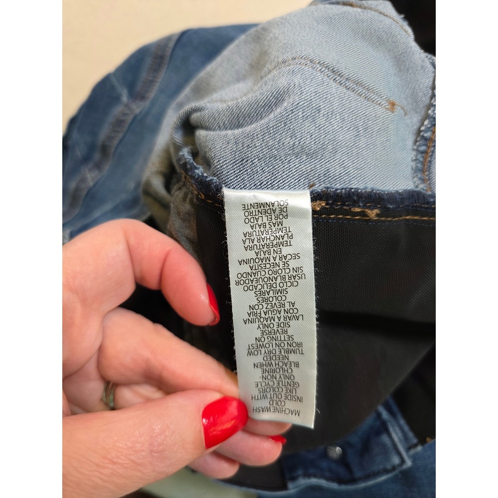 Democracy Itty Bitty Bootcut Jeans Womens 10 Blue Ab Solution Mid Rise Slimming - Picture 9 of 10